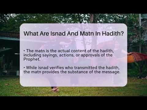 What Are Isnad and Matn in Hadith? Discover Their Importance!