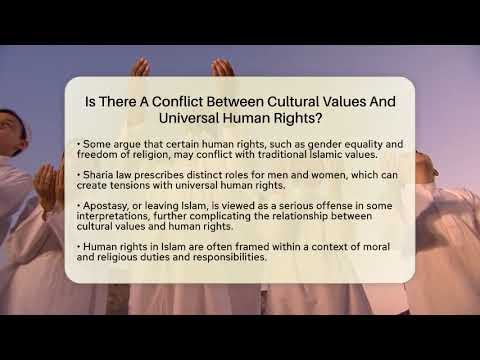 Are Cultural Values in Conflict with Universal Human Rights?